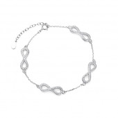 Bratara argint cu infinit si pietre DiAmanti Z1603B-DIA